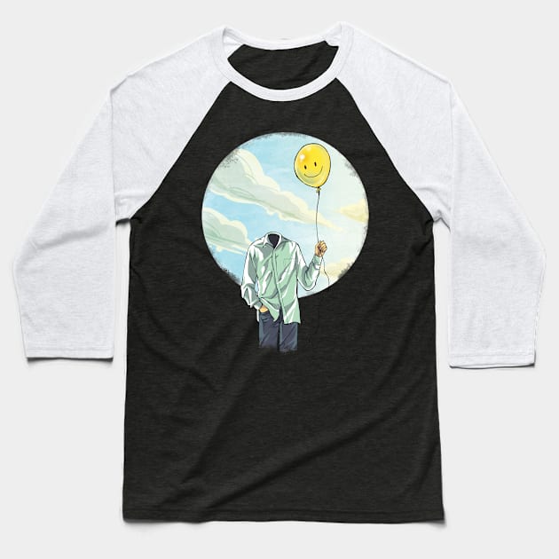 In the Clouds Baseball T-Shirt by KatIvyArt